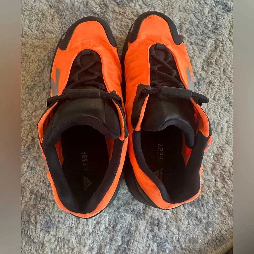 Adidas Yeezy Boost 700 MNVN Orange Tech Runner Y2K Streetwear Sneakers 3.5